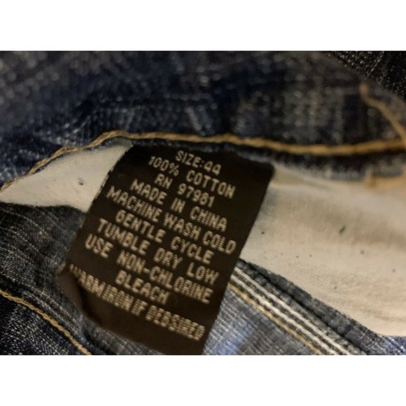 Vtg Old Skool Urban wear Men’s Sz 44 Blue Jeans‎ Shorts - Picture 4 of 7